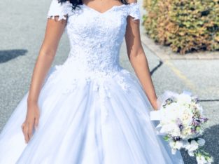 Fint prinsesse brudekjole