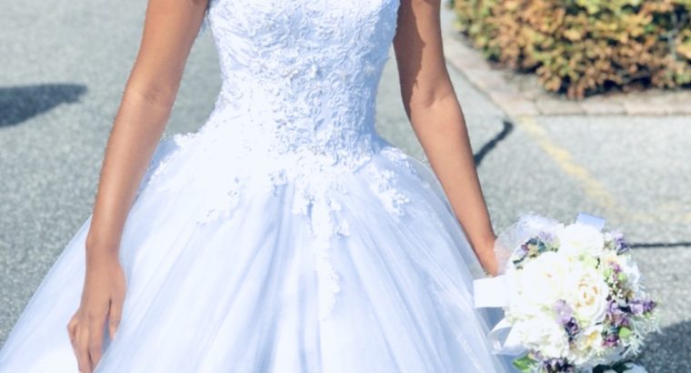 Fint prinsesse brudekjole