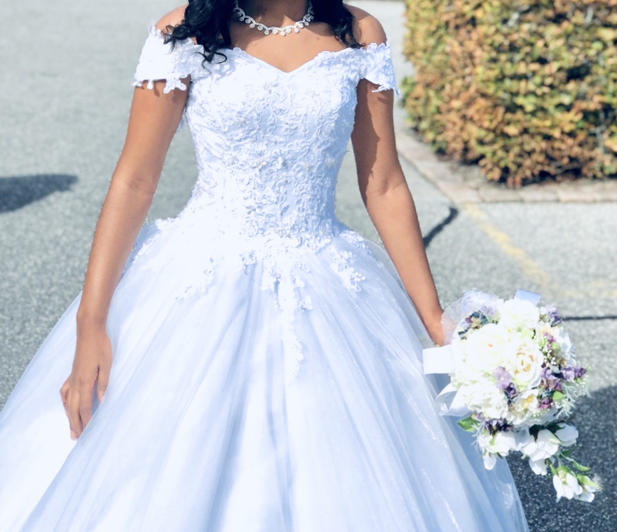 Fint prinsesse brudekjole
