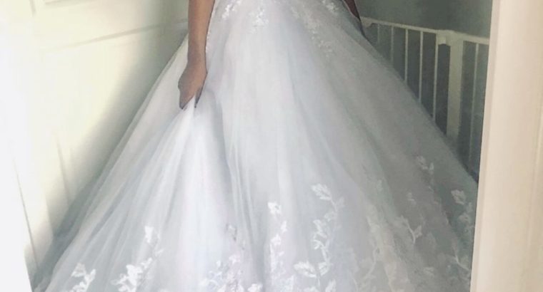 Fint prinsesse brudekjole