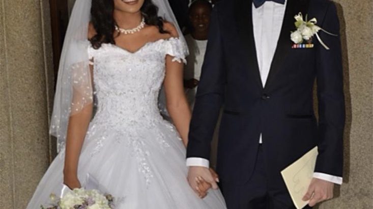 Fint prinsesse brudekjole