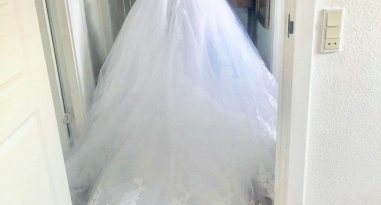 Fint prinsesse brudekjole