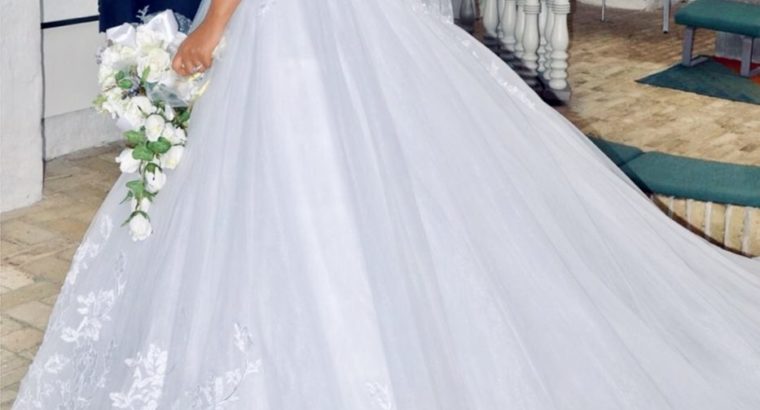 Fint prinsesse brudekjole