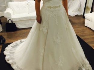 Plus size flot brudekjole fra 2018.
