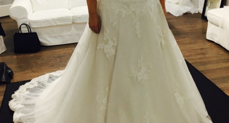 Plus size flot brudekjole fra 2018.