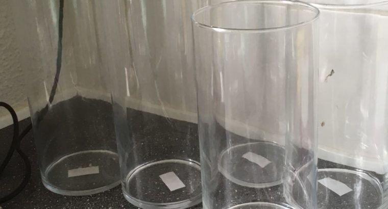 Glas cylinder vaser