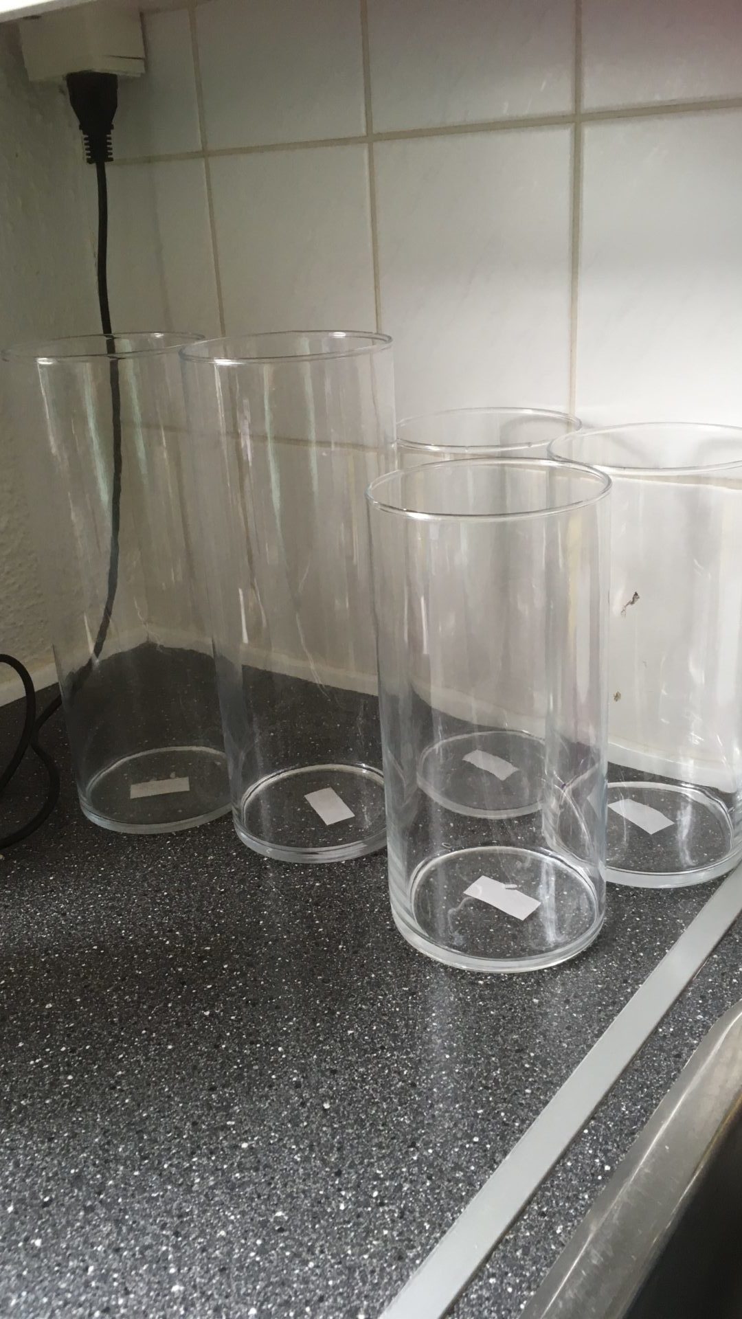 Glas cylinder vaser