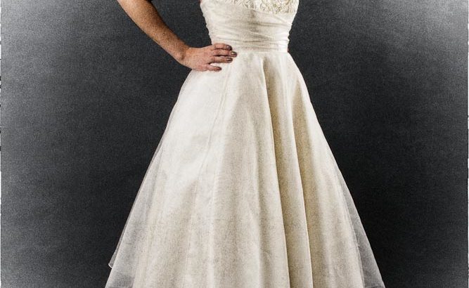 Brudekjole, Anne Palland, tea-length