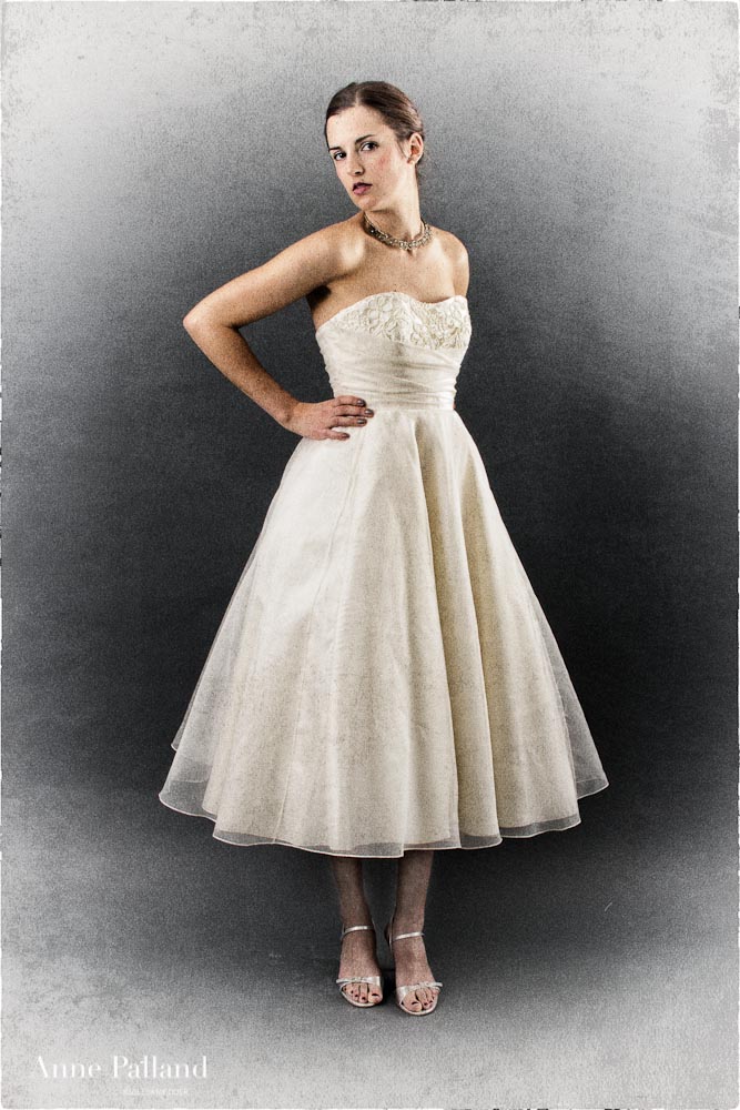 Brudekjole, Anne Palland, tea-length