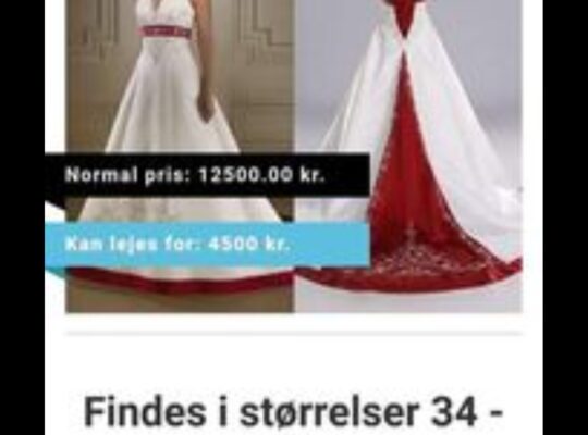 Ubrugt brudekjole til salg